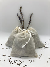 Load image into Gallery viewer, Muslin Dryer Bag filled with lavender
