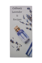 Load image into Gallery viewer, Recipe Trifold with Culinary Lavender
