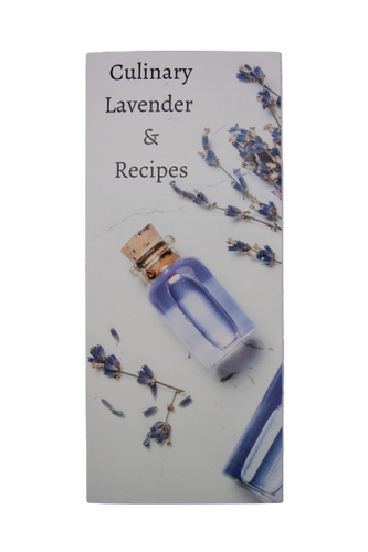 Recipe Trifold with Culinary Lavender
