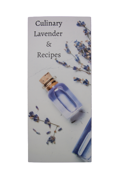 Recipe Trifold with Culinary Lavender